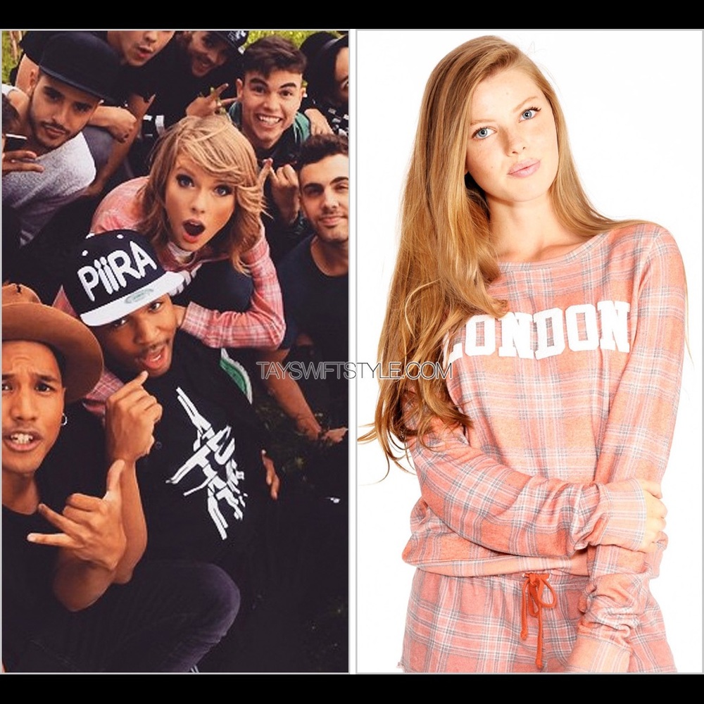 Wildfox Couture London Plaid Baggy Sweater